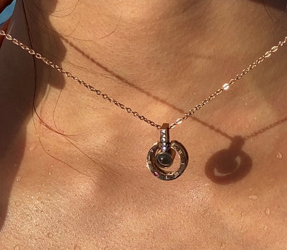 Genosos Eternal Love Necklace + Rose Box