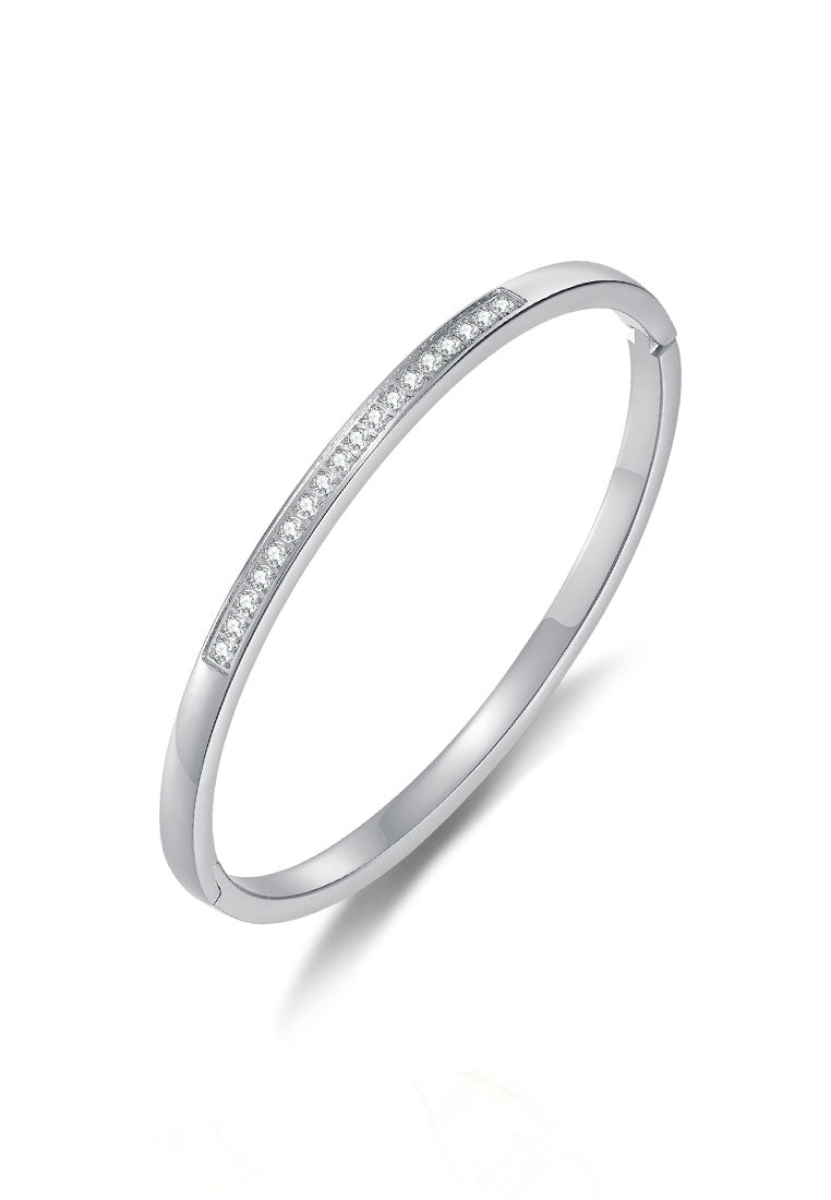 블린 큐빅 지르코니아 클로즈드 힌지드 팔찌