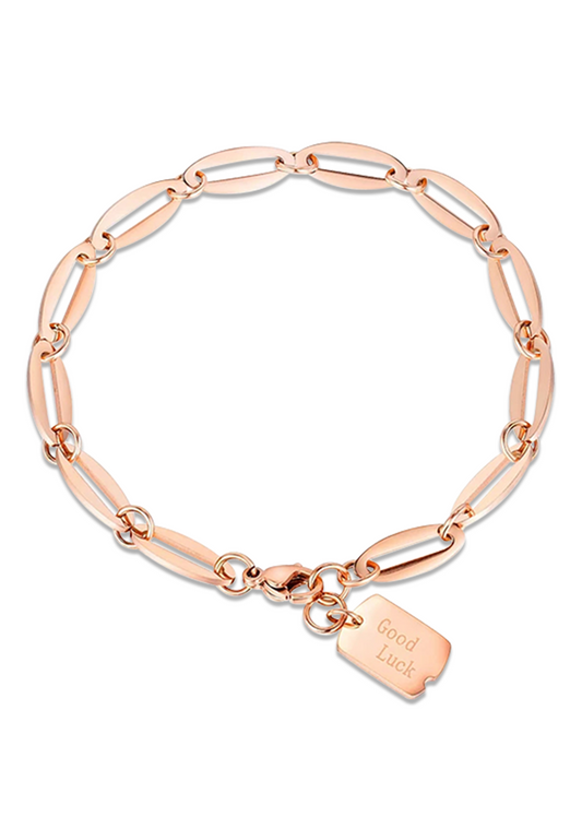 주노 "행운" 위시 태그 펜던트 링크 체인 팔찌